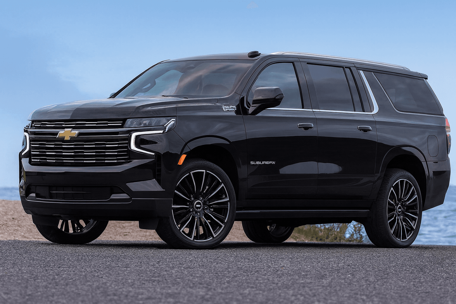 Professional chauffeur in luxury car